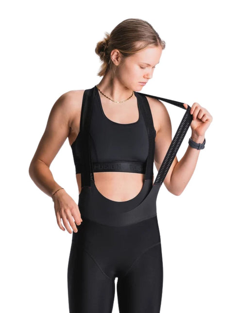 FUSION | Long Bib Tights | Dames | Black