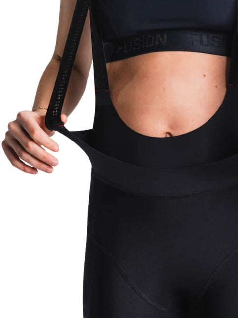 FUSION | Long Bib Tights | Dames | Black