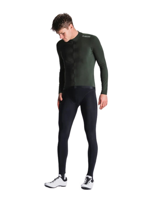 FUSION | Long Bib Tights | Heren | Black