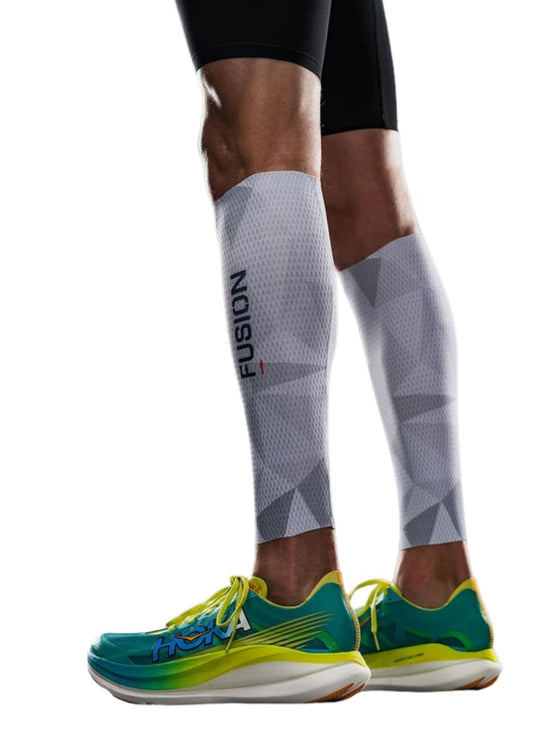FUSION | TEMPO ONE Calf Sleeves | White / Grey