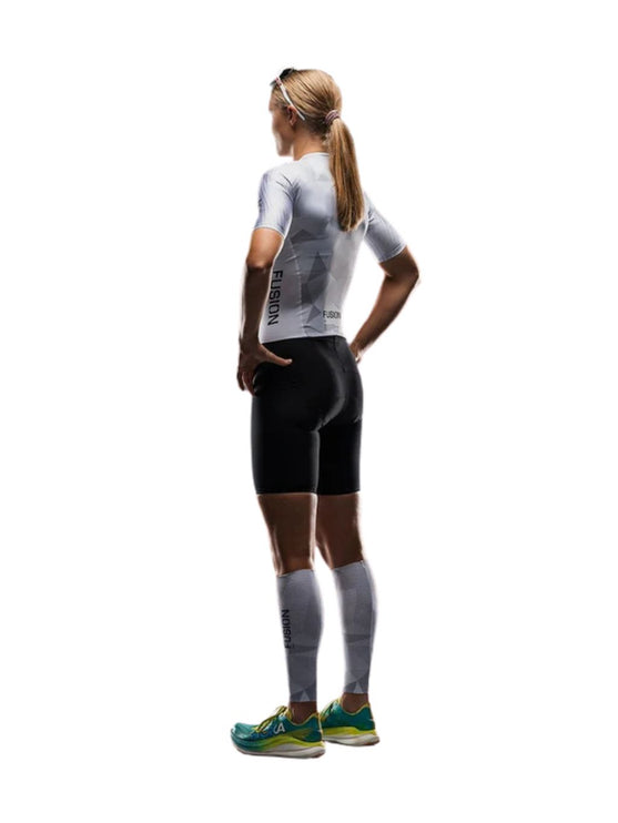 FUSION | TEMPO ONE Calf Sleeves | White / Grey