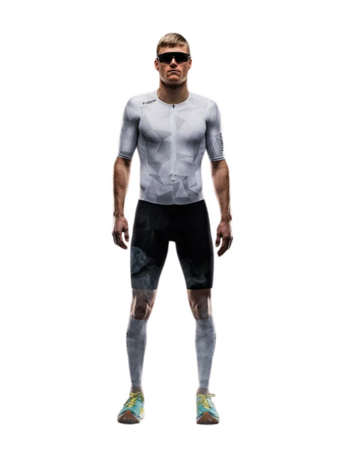 FUSION | TEMPO ONE Trisuit | Heren | White / Grey