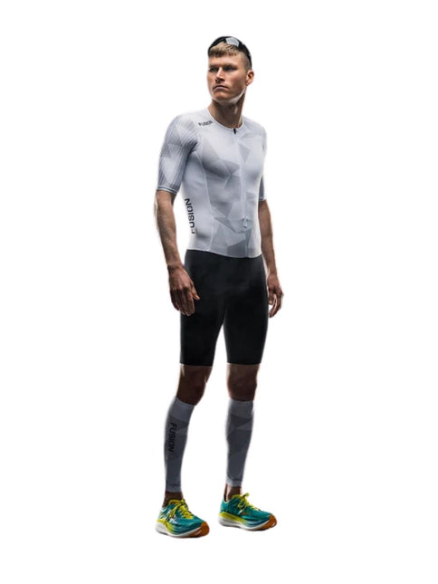 FUSION | TEMPO ONE Trisuit | Heren | White / Grey