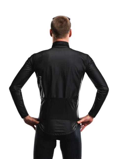 FUSION | TEMPO Rain Cycling Jacket | Unisex | Black