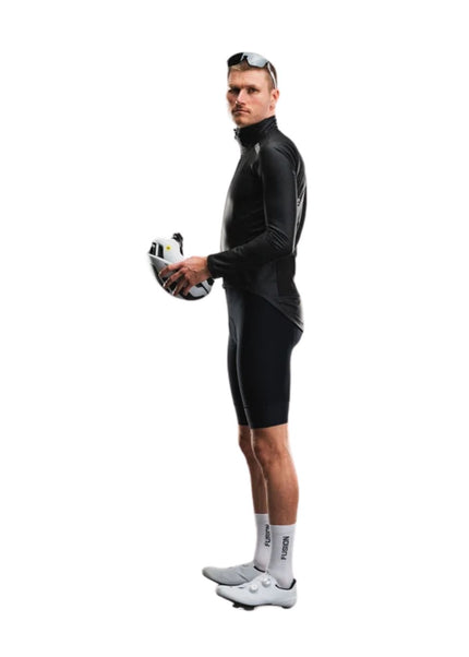 FUSION | TEMPO Rain Cycling Jacket | Unisex | Black