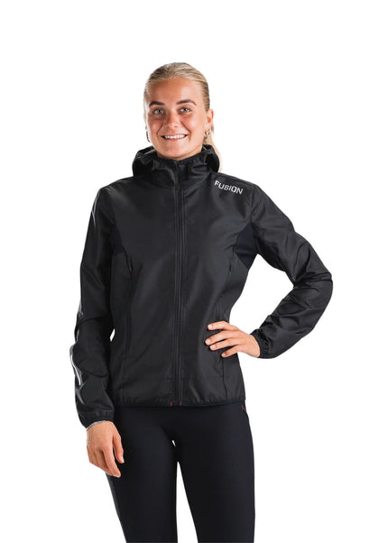 FUSION | TEMPO TWO Run Jacket | Dames | Black