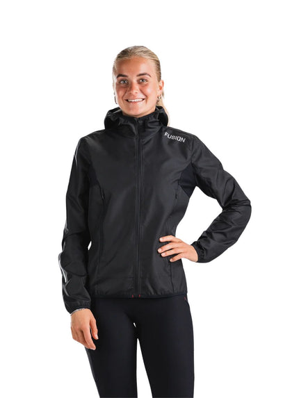 FUSION | TEMPO TWO Run Jacket | Dames | Black
