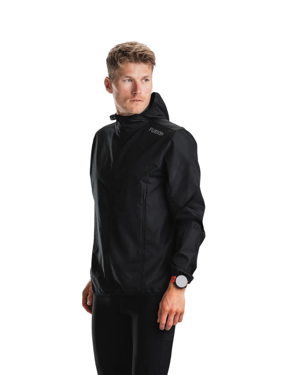 FUSION | TEMPO TWO Run Jacket | Heren | Black