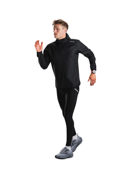 FUSION | TEMPO TWO Run Jacket | Heren | Black