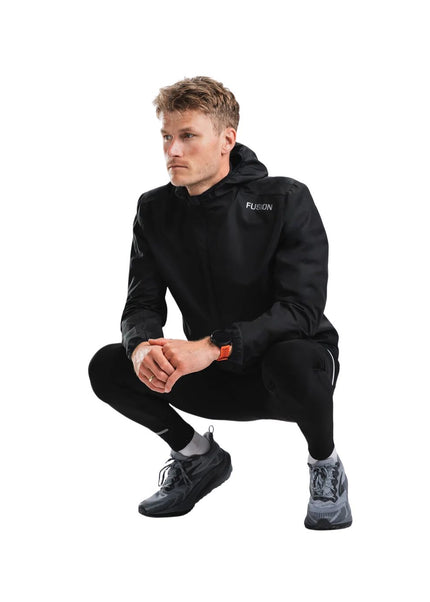 FUSION | TEMPO TWO Run Jacket | Heren | Black