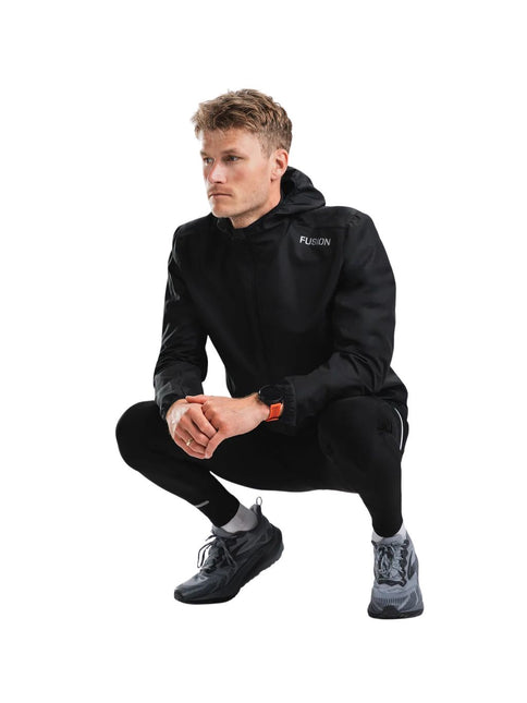 FUSION | TEMPO TWO Run Jacket | Heren | Black