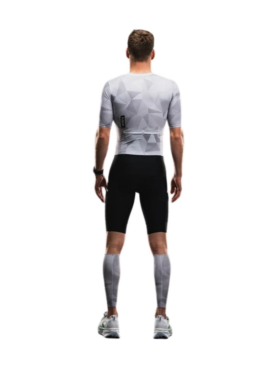 FUSION | TEMPO TWO Trisuit | Unisex | White / Grey