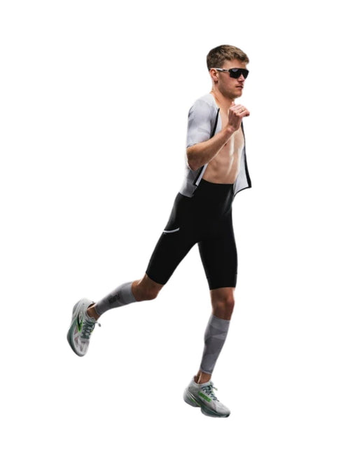 FUSION | TEMPO TWO Trisuit | Unisex | White / Grey