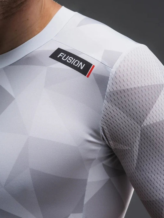 FUSION | TEMPO TWO Trisuit | Unisex | White / Grey