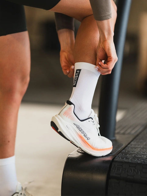 FUSION | TEMPO! TWO Run Sock | Dames | White