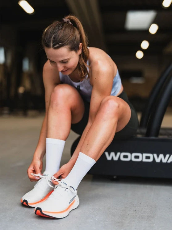 FUSION | TEMPO! TWO Run Sock | Dames | White