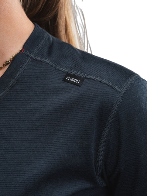 FUSION | Technical Merino 150 Baselayer LS | Unisex | Dark Grey