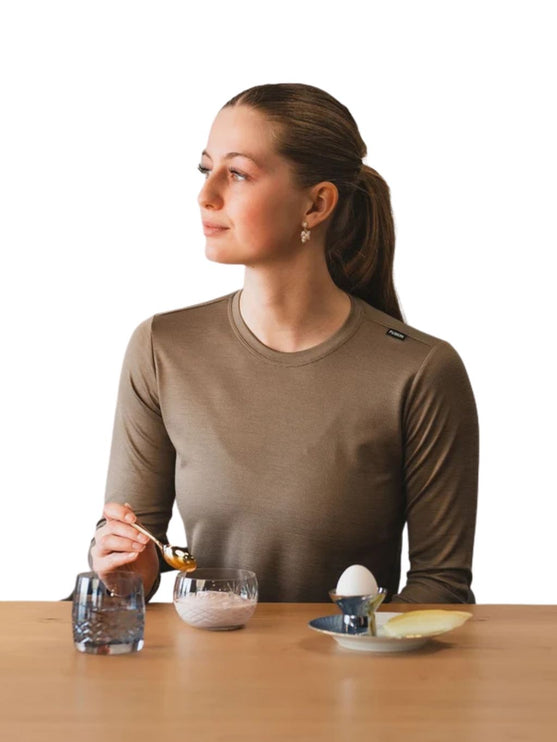 FUSION | Technical Merino 150 LS | Dames | Sand