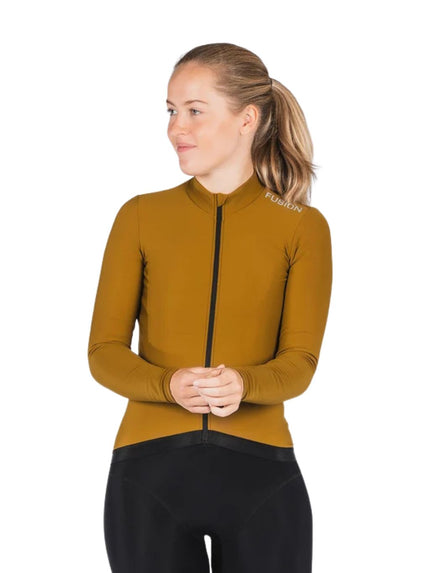 FUSION | Thermal Cycling Jersey | Dames | Mustard