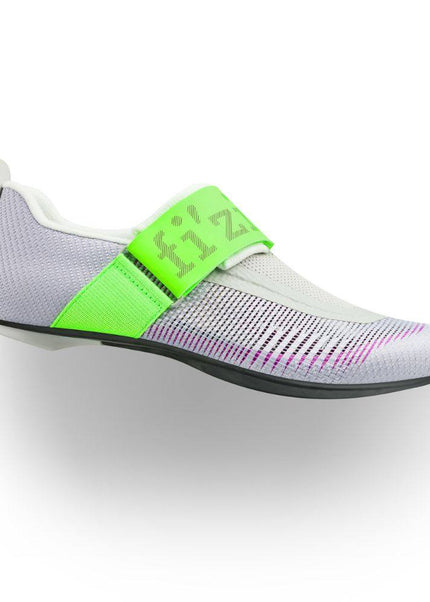 Fizik | Transiro Hydra Aeroweave | Carbon Triathlon Shoe | Violet / Green