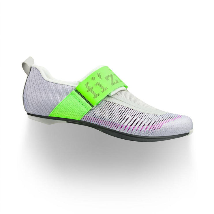 Fizik | Transiro Hydra Aeroweave | Carbon Triathlon Shoe | Violet / Green