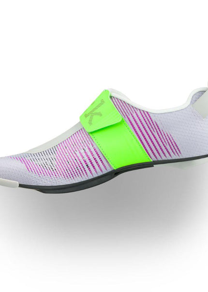 Fizik | Transiro Hydra Aeroweave | Carbon Triathlon Shoe | Violet / Green