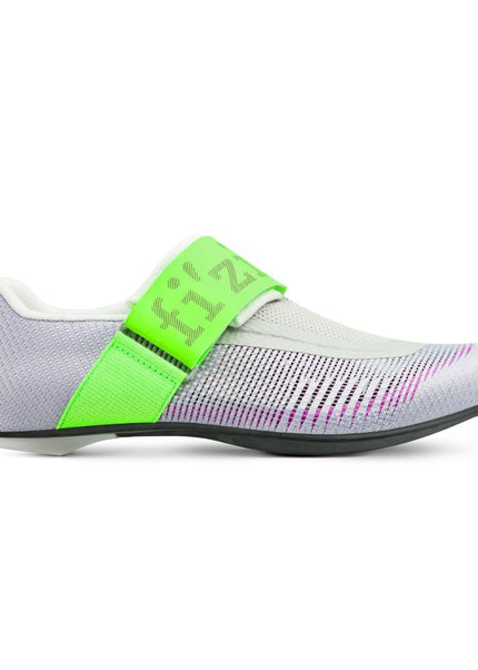 Fizik | Transiro Hydra Aeroweave | Carbon Triathlon Shoe | Violet / Green