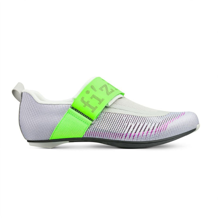Fizik | Transiro Hydra Aeroweave | Carbon Triathlon Shoe | Violet / Green