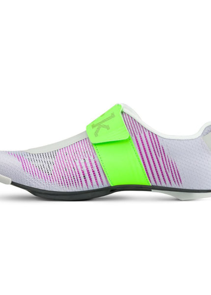 Fizik | Transiro Hydra Aeroweave | Carbon Triathlon Shoe | Violet / Green