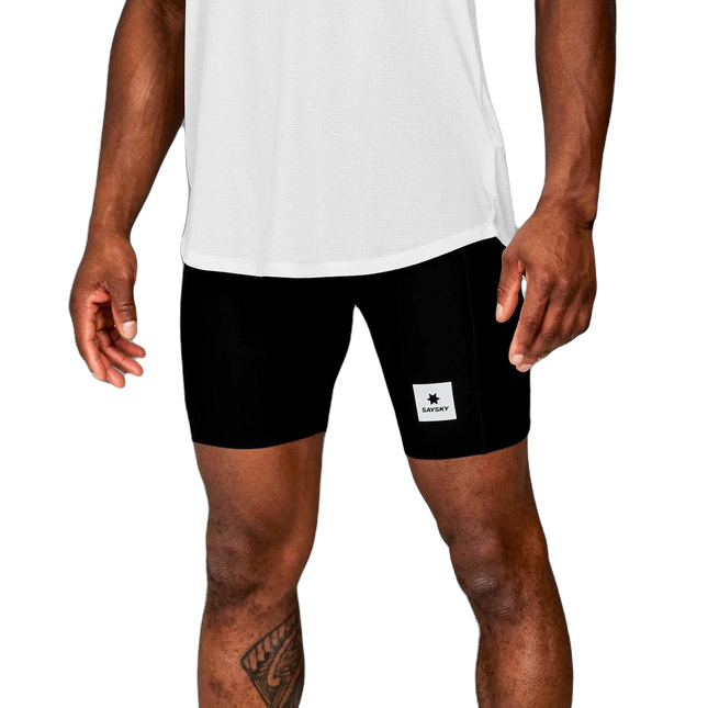 Saysky | Flow+ Race Short Tights 7'' | Black | Heren SAYSKY