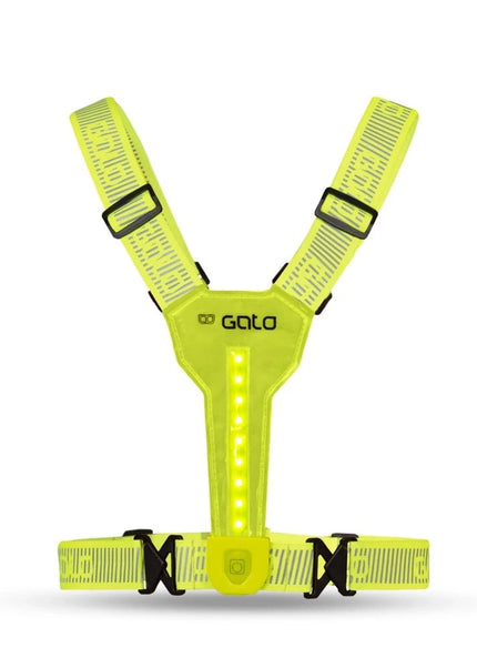 Gato | USB LED Sport Vest Ultra | Neon Yellow