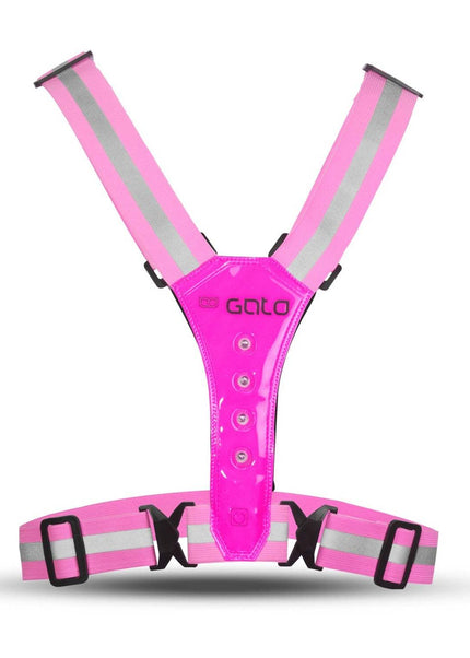 Gato | USB Led Sports Vest | Hot Pink