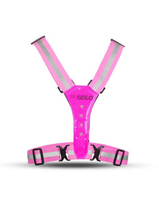 Gato | USB Led Sports Vest | Hot Pink