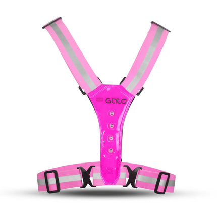 Gato | USB Led Sports Vest | Hot Pink