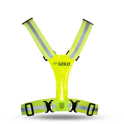 Gato | USB Led Sports Vest | Neon Yellow
