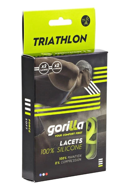 Gorilla | Triathlon Schnürsenkel | Schwarz