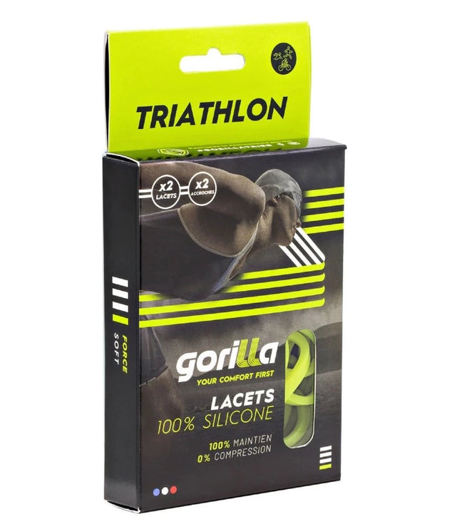 Gorilla | Triathlon Laces | Yellow Fluo
