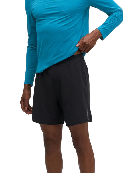 Hoka | 2-in-1 Glide Run Short | Black | Heren