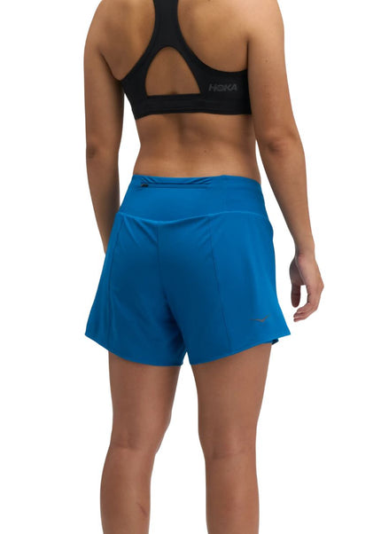 Hoka | 2-in-1 Glide Run Short | Night Glow Blue | Damen