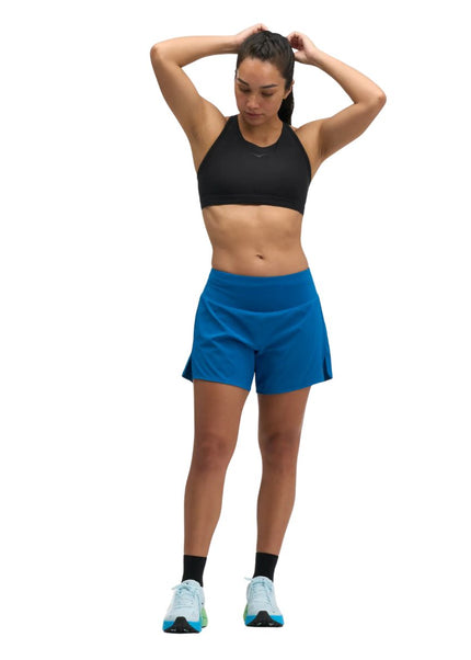 Hoka | 2-in-1 Glide Run Short | Night Glow Blue | Damen