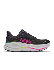 Hoka | Bondi 9 | Schwarz / Neon-Drachenfrucht | Damen