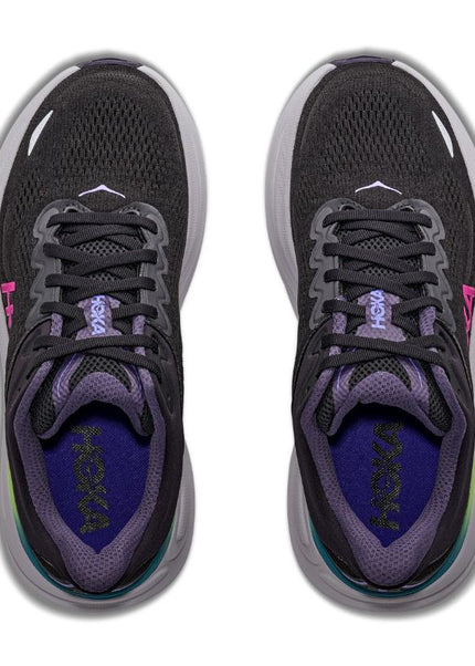 Hoka | Bondi 9 | Black / Neon Dragonfruit | Dames