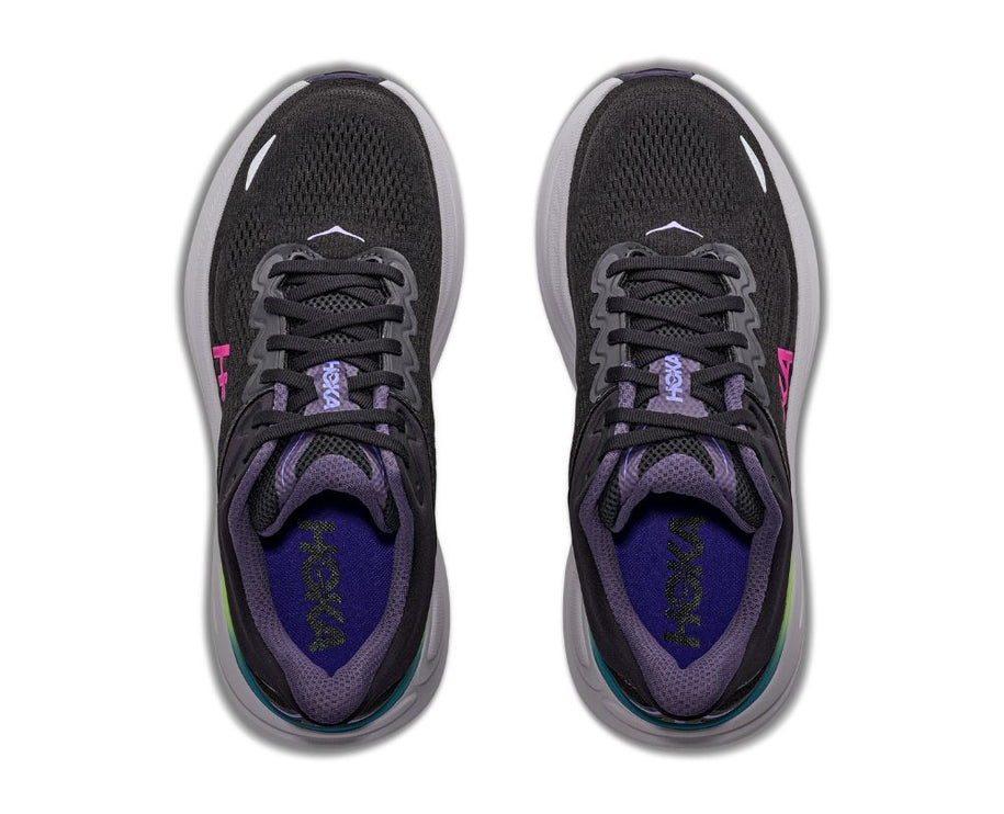 Hoka | Bondi 9 | Black / Neon Dragonfruit | Dames