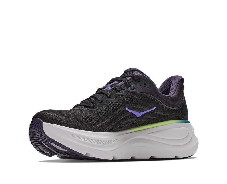 Hoka | Bondi 9 | Black / Neon Dragonfruit | Dames