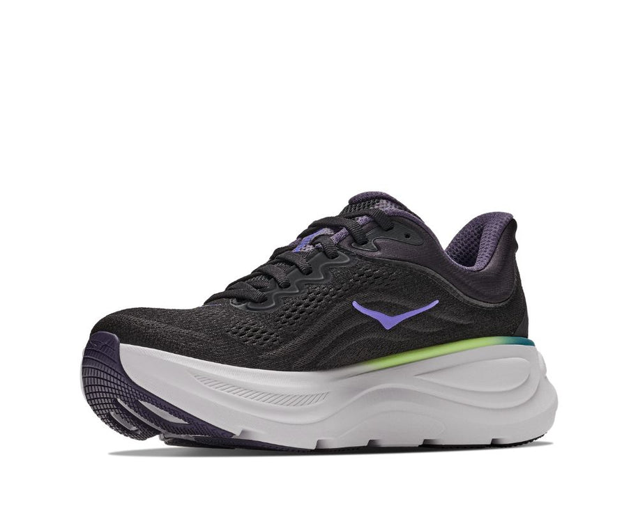 Hoka | Bondi 9 | Black / Neon Dragonfruit | Dames