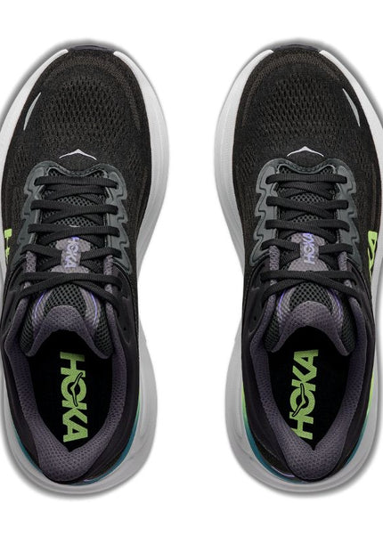 Hoka | Bondi 9 | Black / Neon Yuzu | Heren