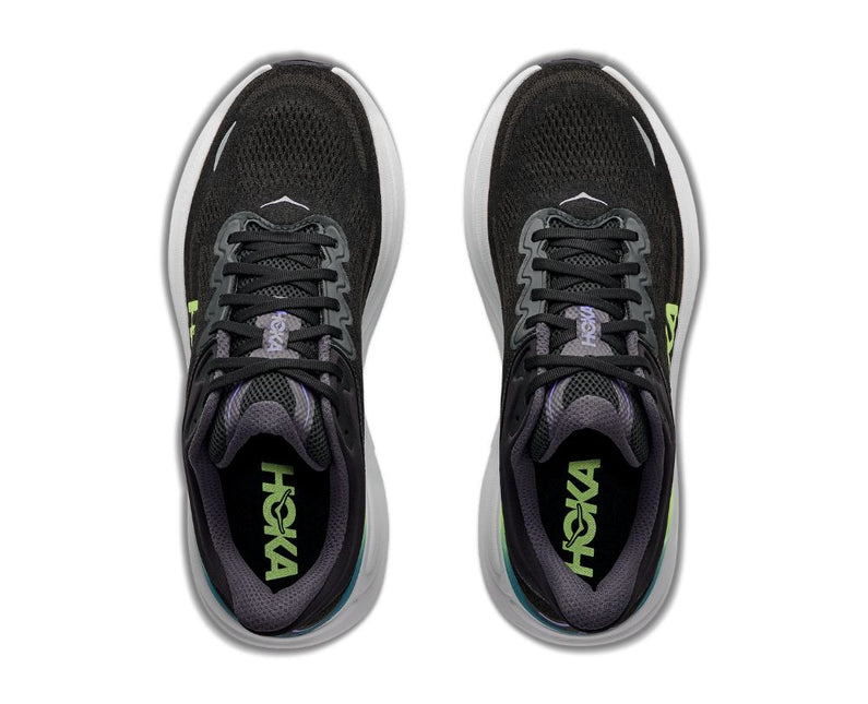 Hoka | Bondi 9 | Black / Neon Yuzu | Heren