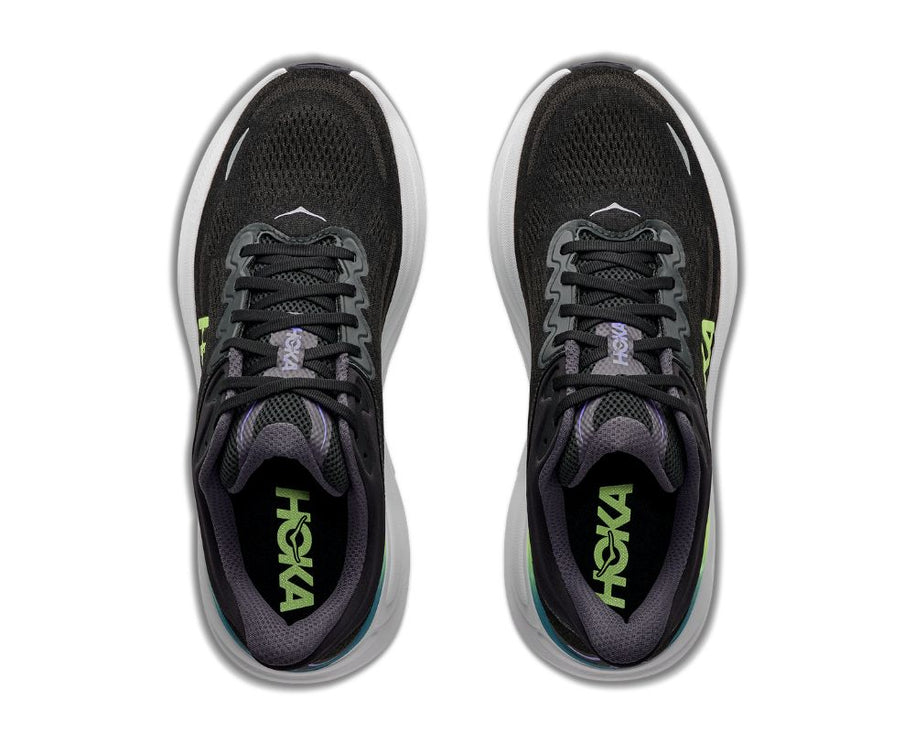 Hoka | Bondi 9 | Black / Neon Yuzu | Heren