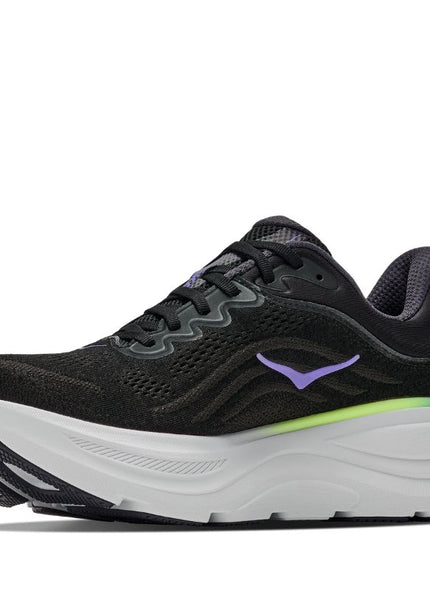 Hoka | Bondi 9 | Black / Neon Yuzu | Heren
