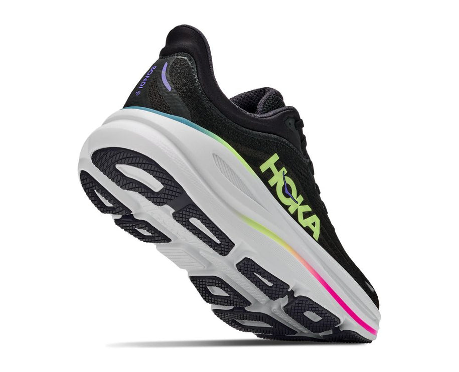 Hoka | Bondi 9 | Black / Neon Yuzu | Heren